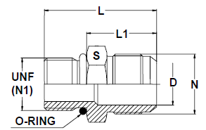 Stainless Steel 37 Degree Flare Male Connectors
