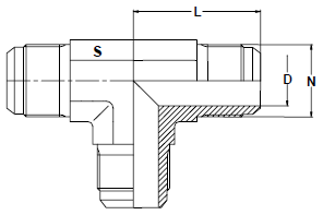 Stainless Steel 37 Degree Flare Tees