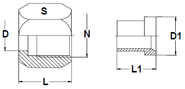 Stainless Steel 37 Degree Flare Fittings Nuts & Sleeves